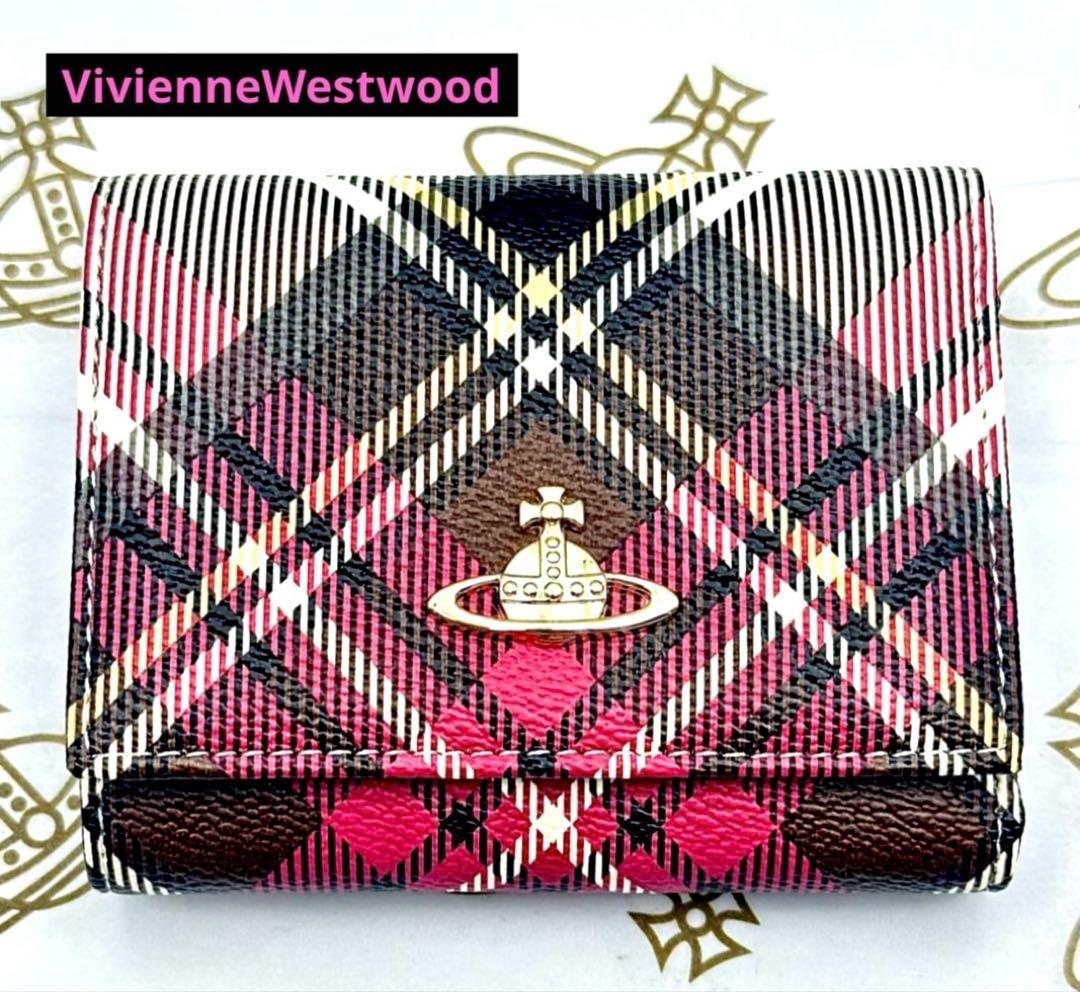 【♡新品✦レア♡】Vivienne Westwood 三つ折り財布 チェック