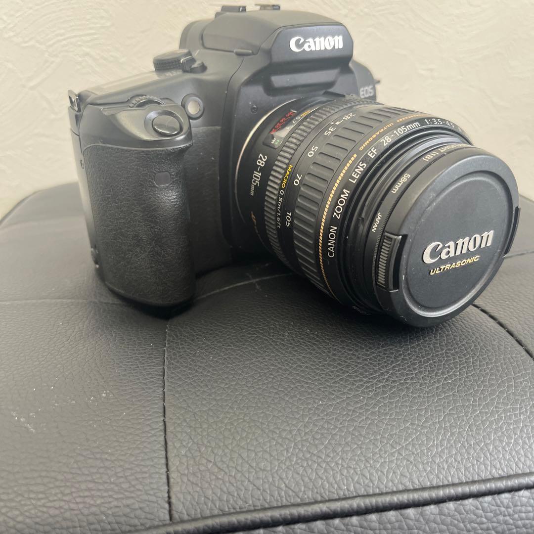 ジャンク品 cannon キャノン EOS 一眼レフフィルムカメラ レンズ付き