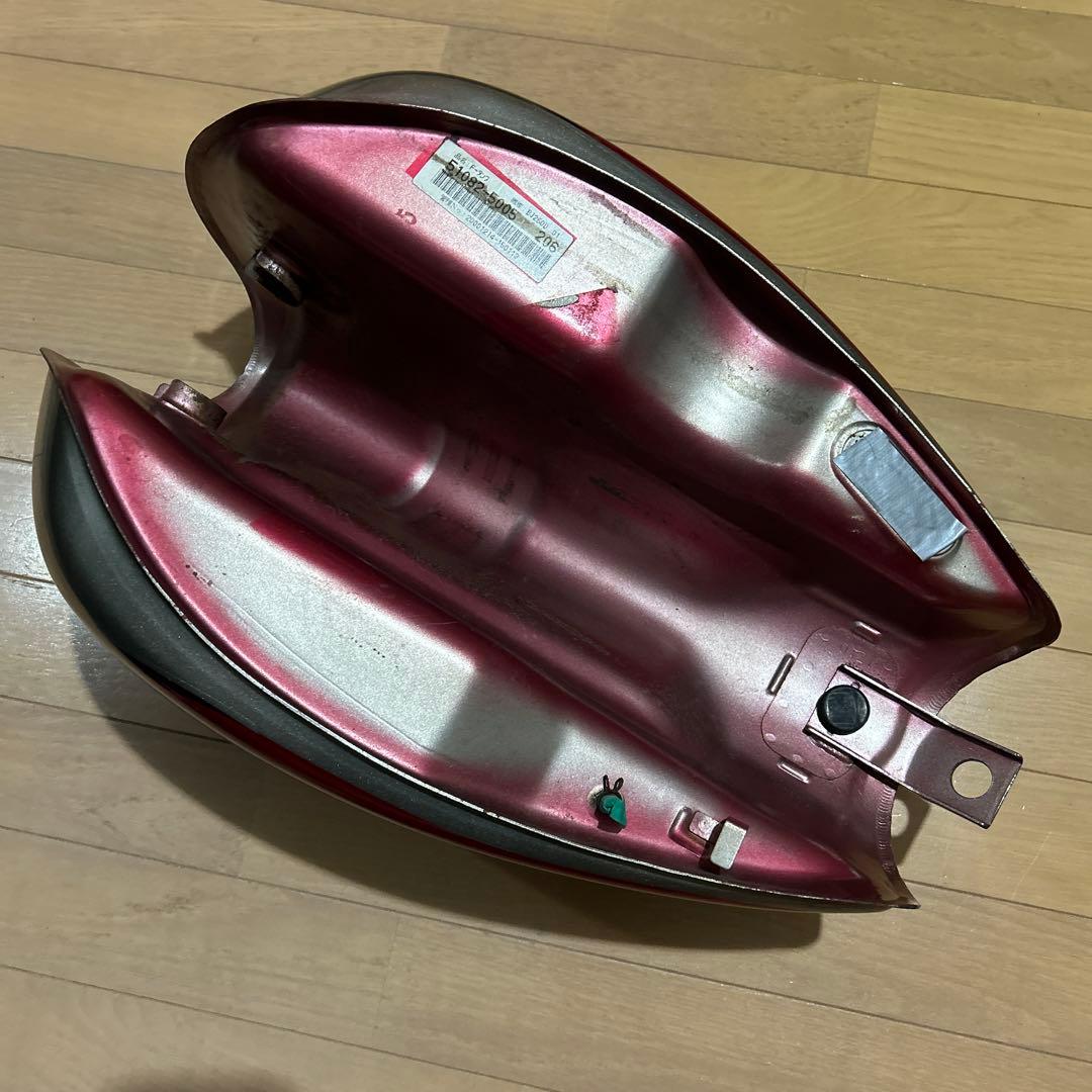 Estrella エストレヤ　バイクタンク レッド/シルバー　キャブ車