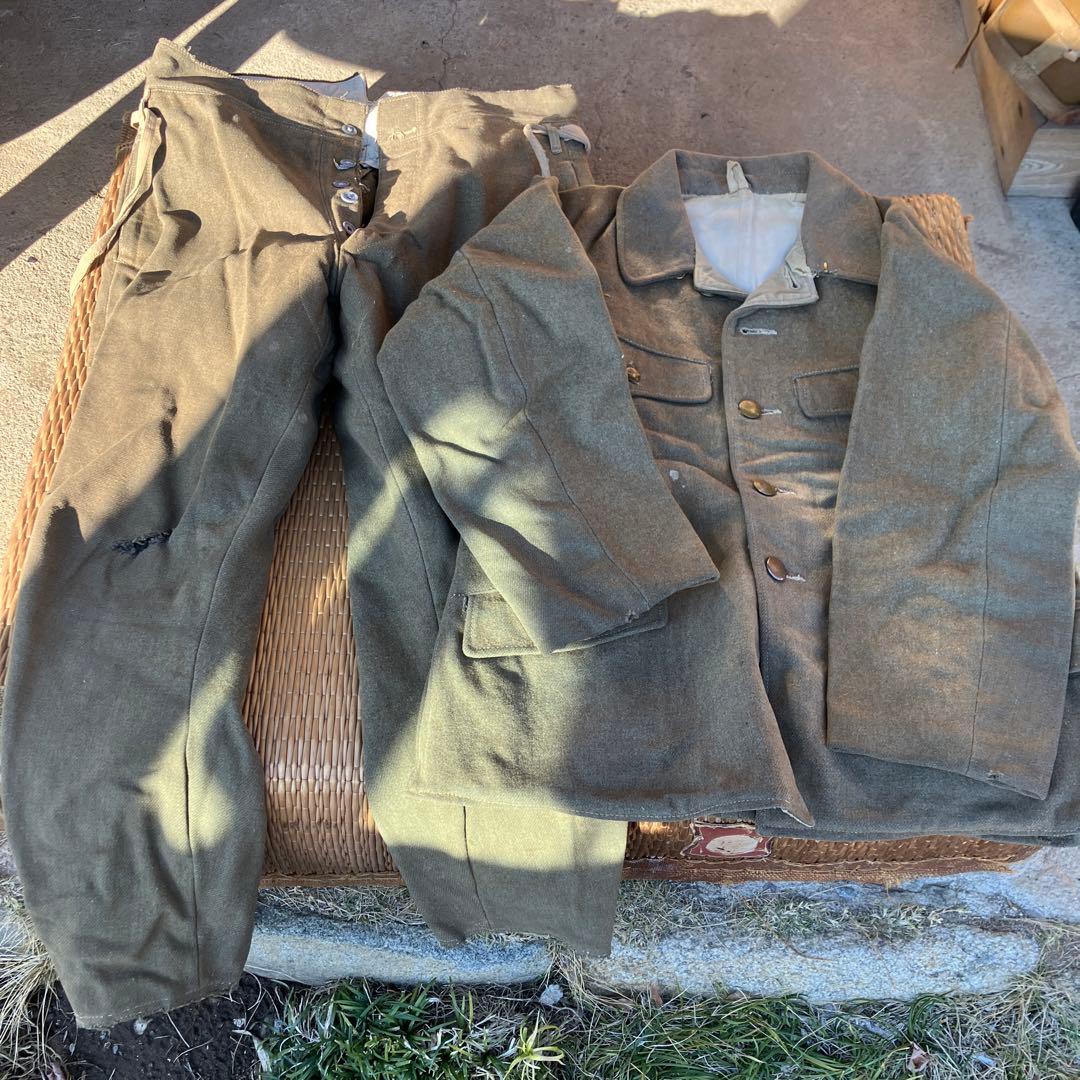 当時物　日本軍　軍服　鞄　戦時品