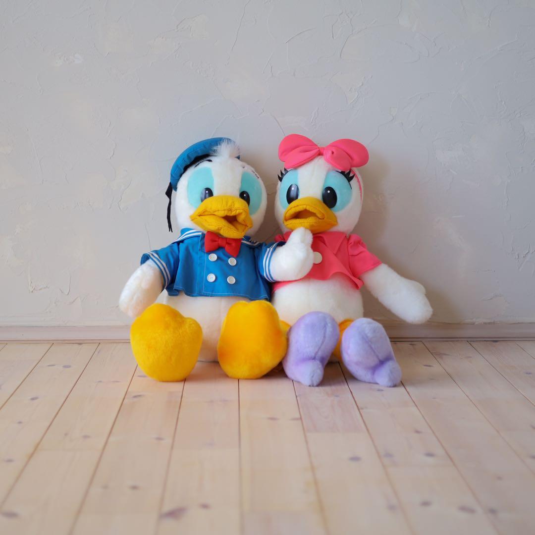 特大 ドナルドダックとデイジーダック ぬいぐるみセット