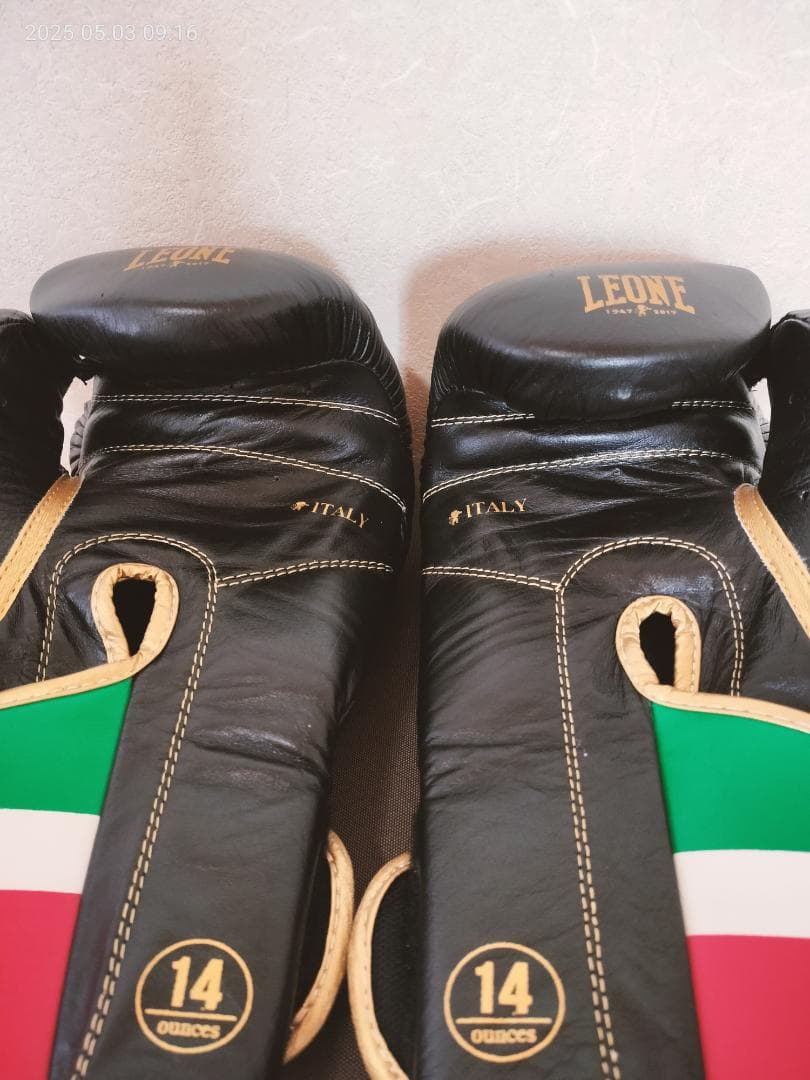LEONE ボクシンググローブ 14oz 黒