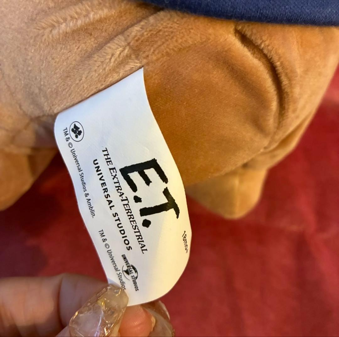 美品　レア　USJ ユニバ　 E.T ぬいぐるみ　青
