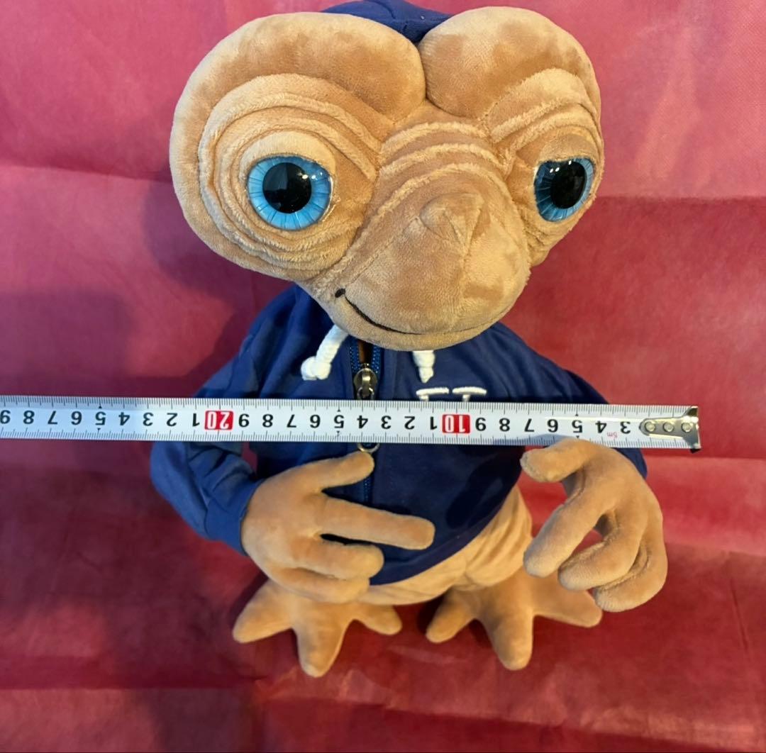 美品　レア　USJ ユニバ　 E.T ぬいぐるみ　青