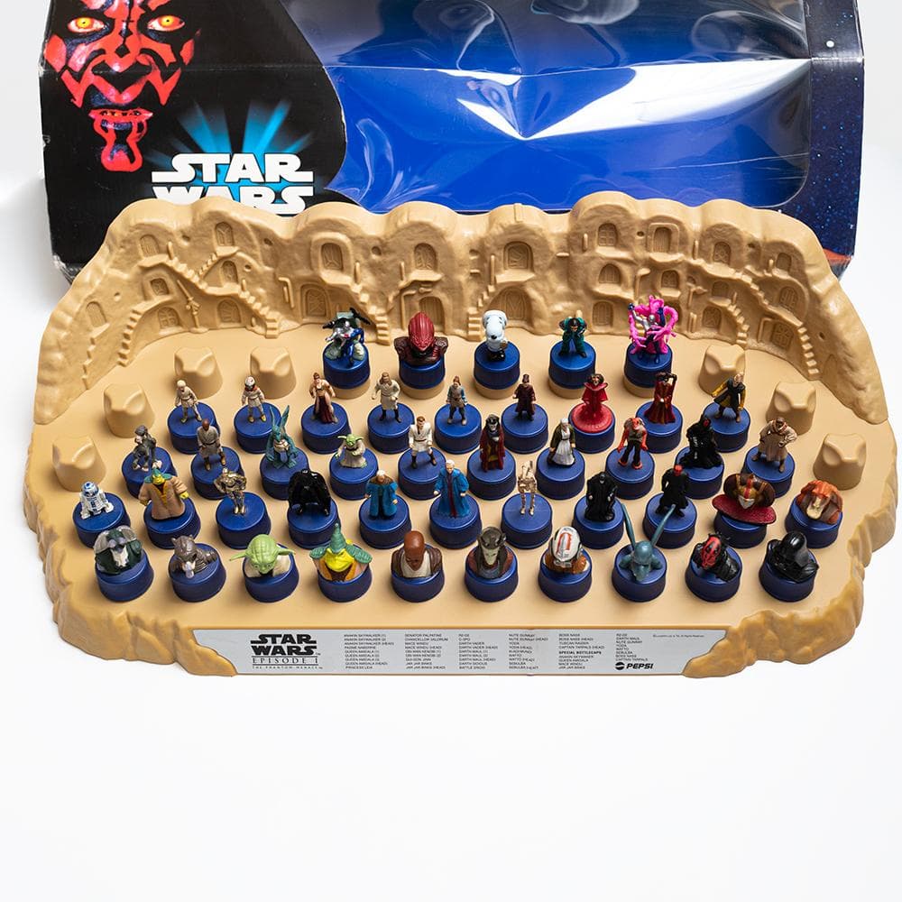 スターウォーズ エピソード1ボトルキャップ 限定コレクションステージ付き