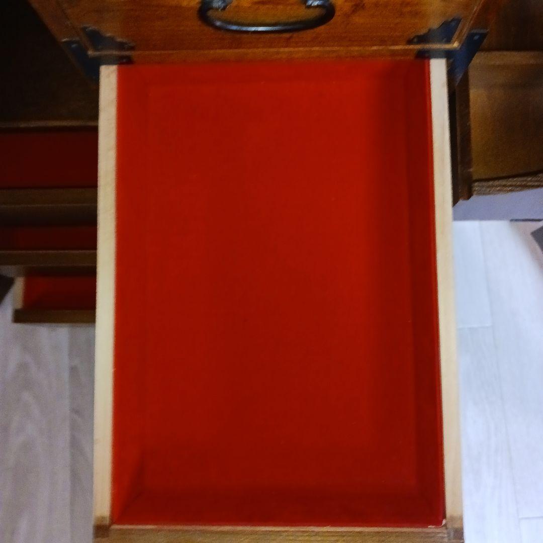 希少 箪笥 裁縫箱 木箱 からくり 隠し有り 古道具 和ダンス レトロ