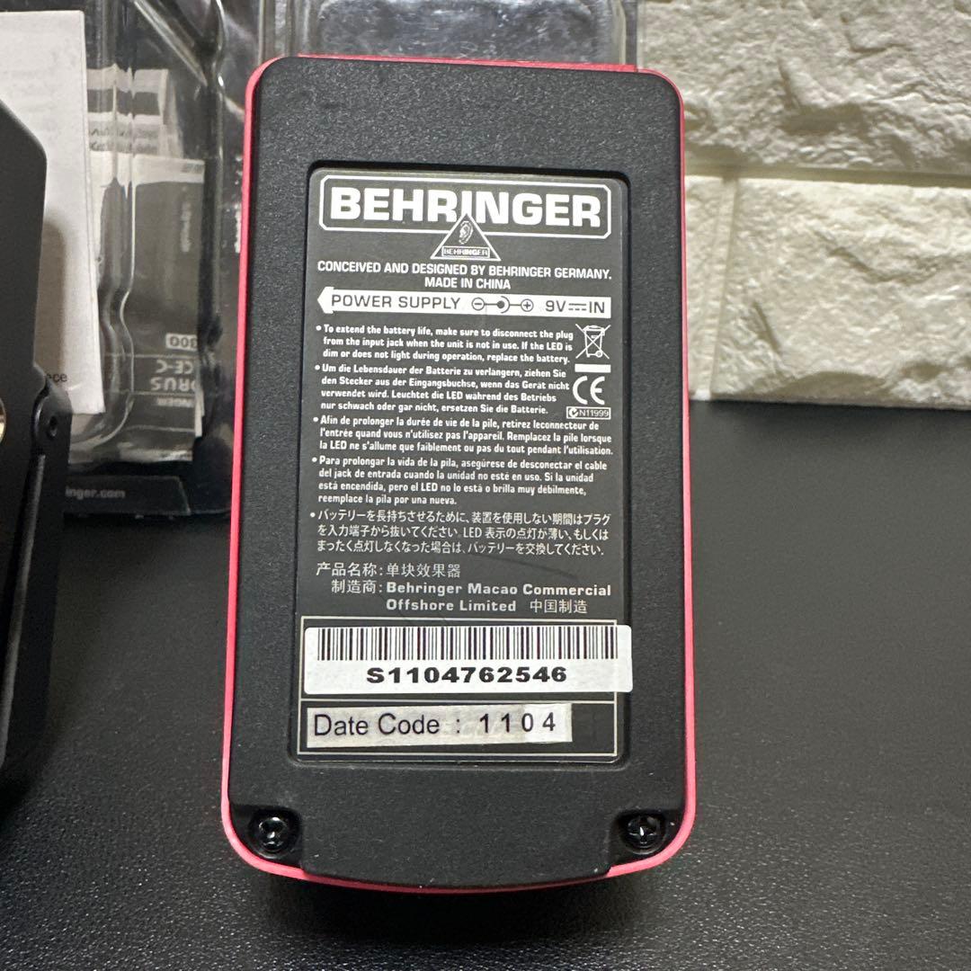 美品　Behringer ギターエフェクター2点セット　元箱付き