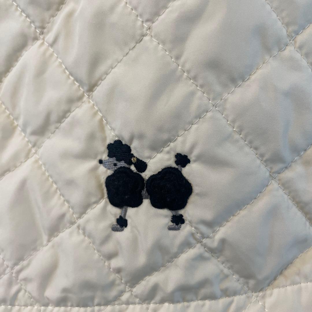 ほぼ未使用 familiar アイボリーキルティングスカート 150cm