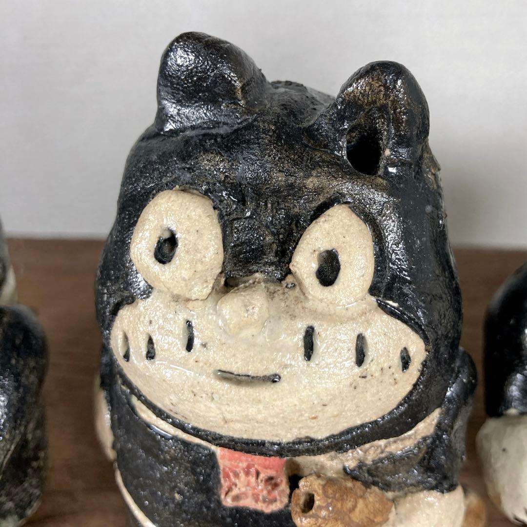 3セット　のらくろ　置物　水滴　陶芸　陶器　焼き物　レトロ　アンティーク　アニメ