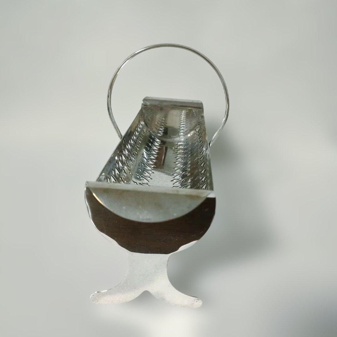 ビスケットホルダー③　バスケット　シルバープレート　EPNS