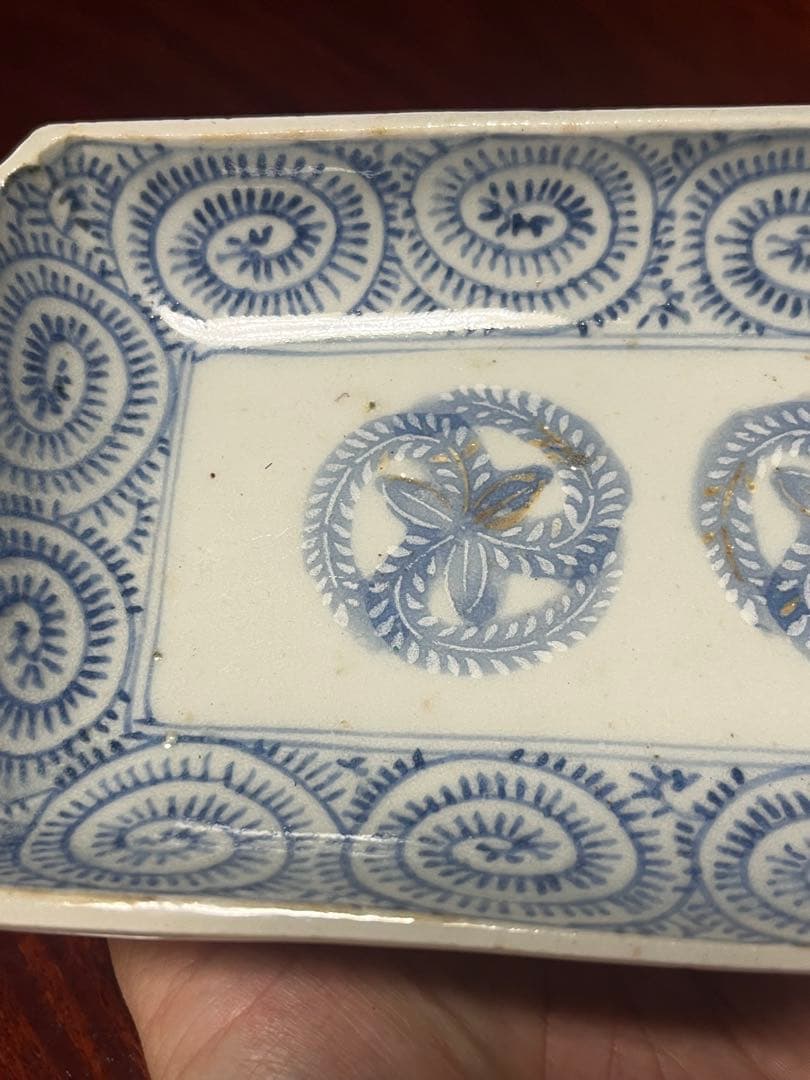 切込　長皿　蛸唐草　古伊万里　民藝　民芸　くらわんか　会津本郷　波佐見