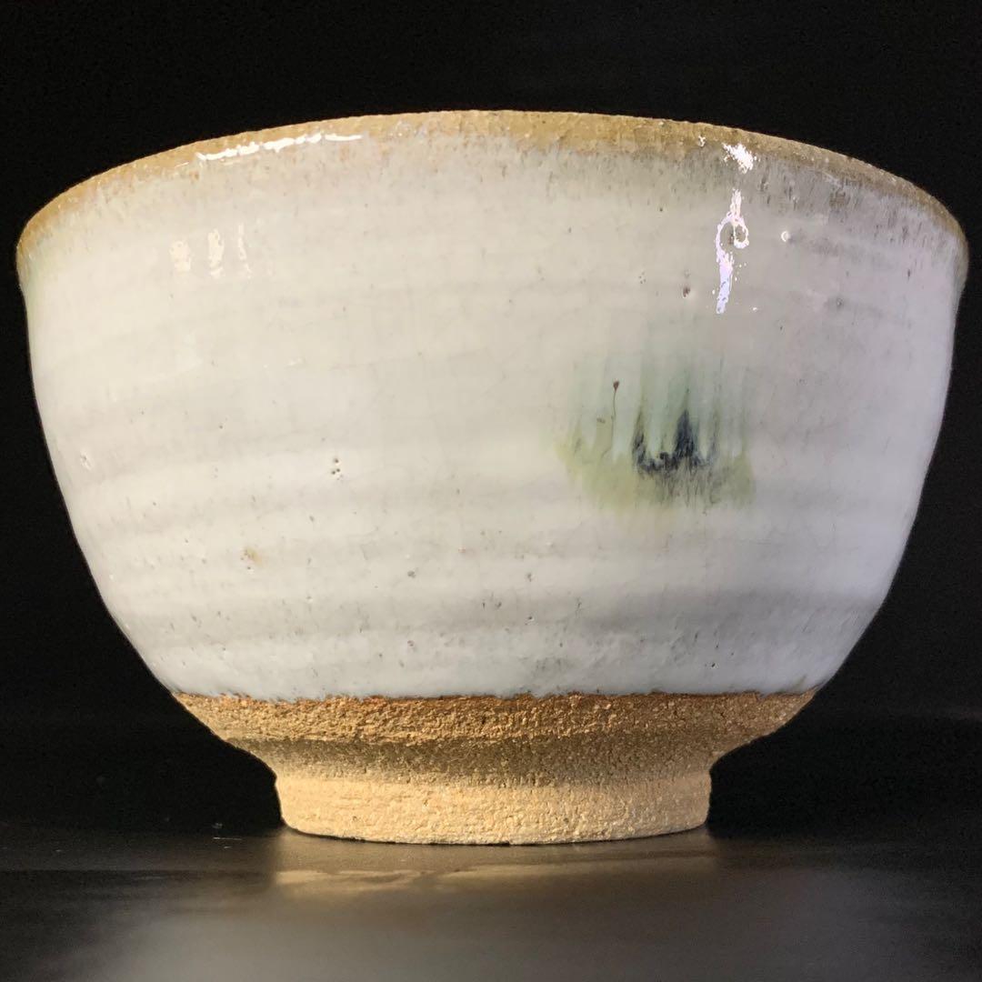 【中里重利 作】唐津焼 『斑唐津』 茶碗 共布 共箱 栞 陶歴