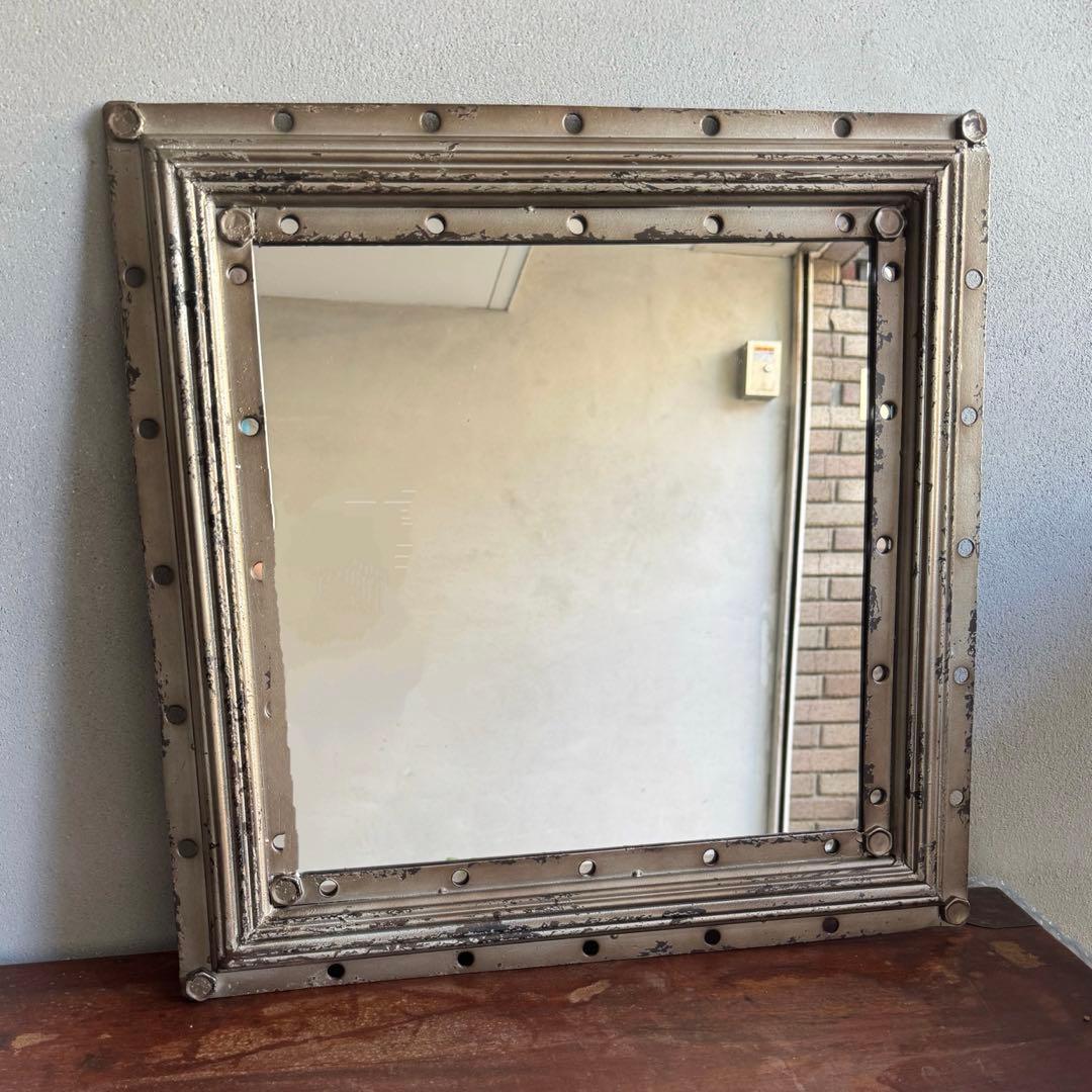 廃盤　DULTON インダストリアルミラー　鏡　ヴィンテージ　アンティーク　男前