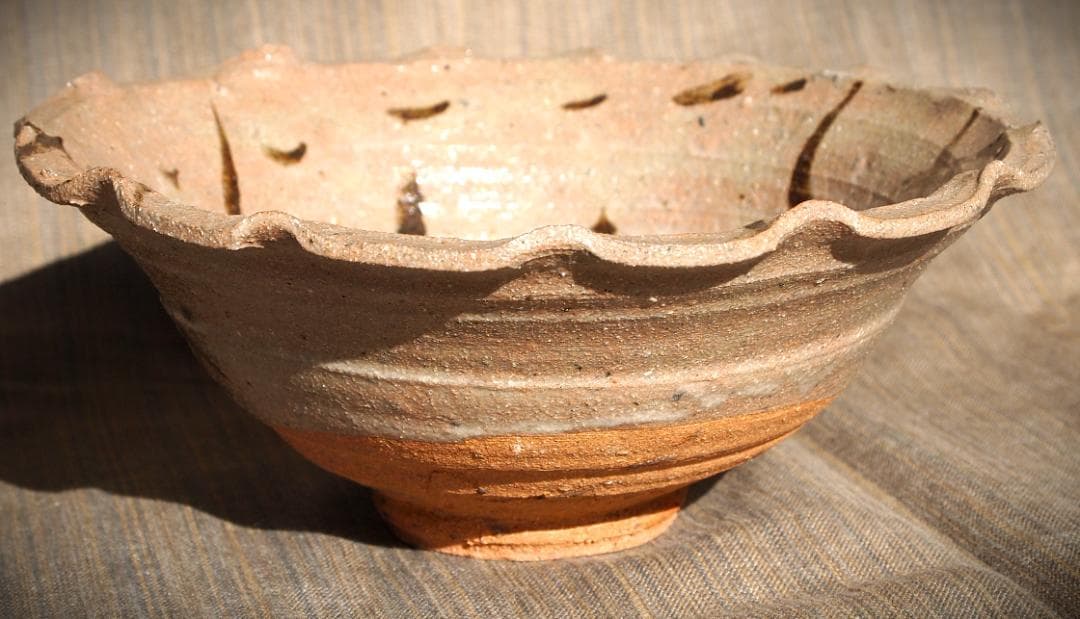 希少作★吉田明★輪花鉢★唐津系