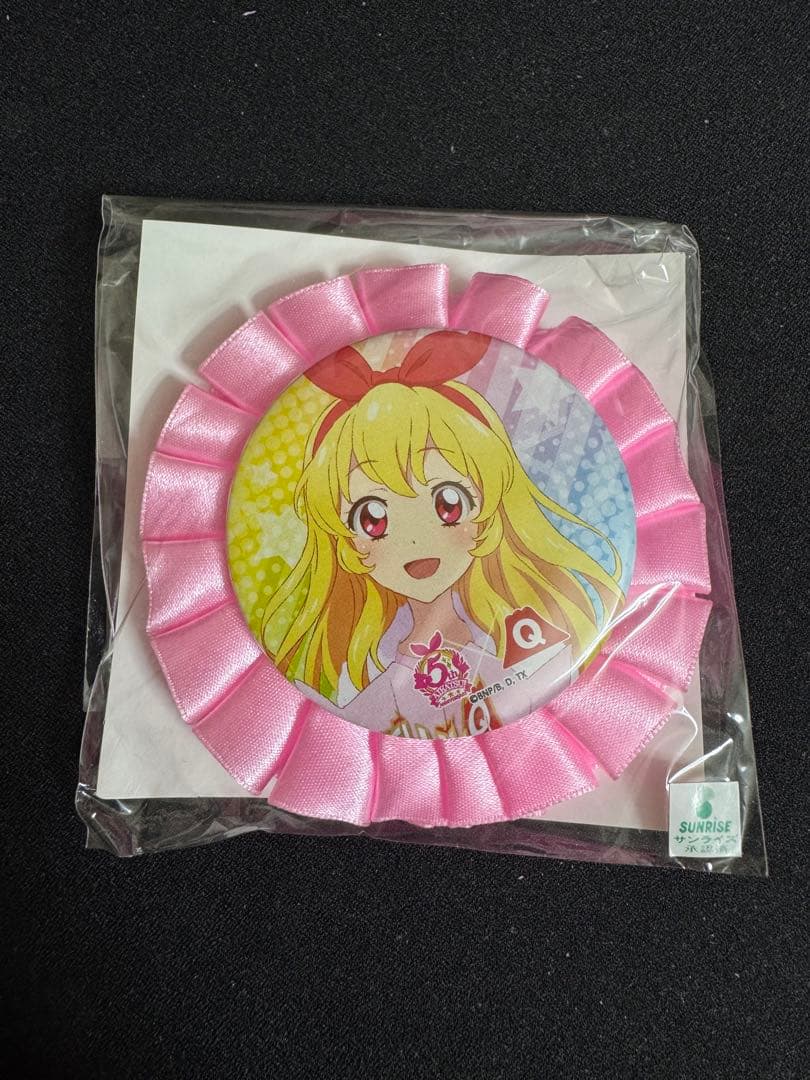 アイカツ！ 星宮いちご リボンブローチ 富士急　コラボ缶バッジ