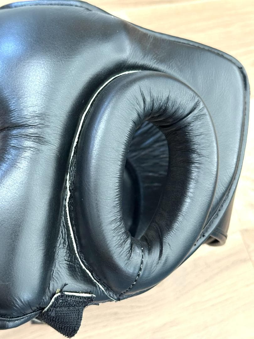 【即日発送】K-1アマチュアヘッドギア(バー有り)　黒　 Lサイズ