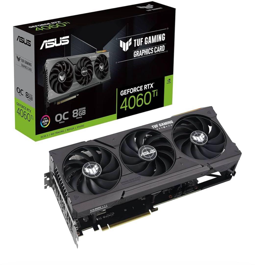 グラフィックボード・グラボ・ビデオカード ASUS GeForce RTX 4060 Ti 8GB