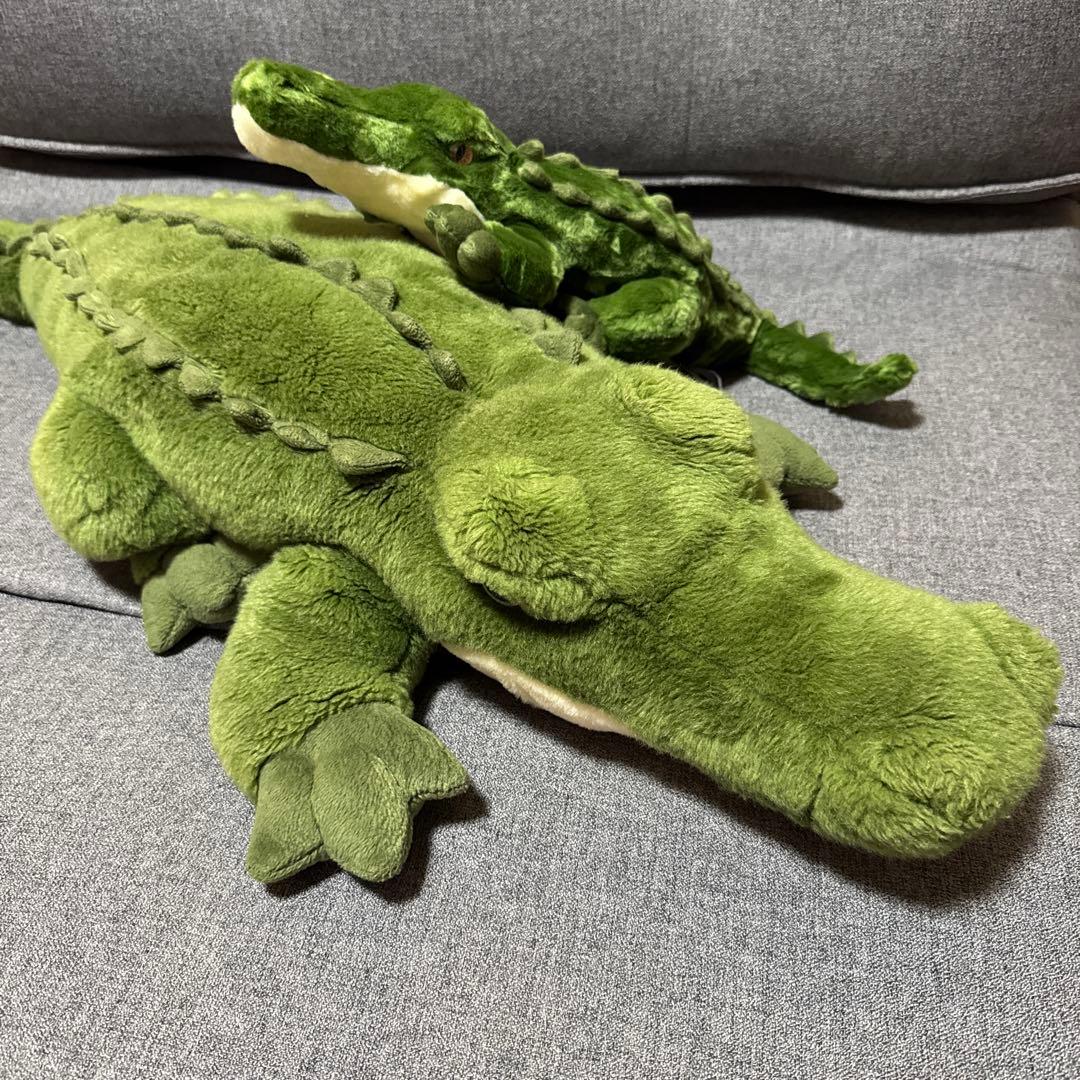 カッコいい　ワニの親子ぬいぐるみ　セット販売用　AURORA