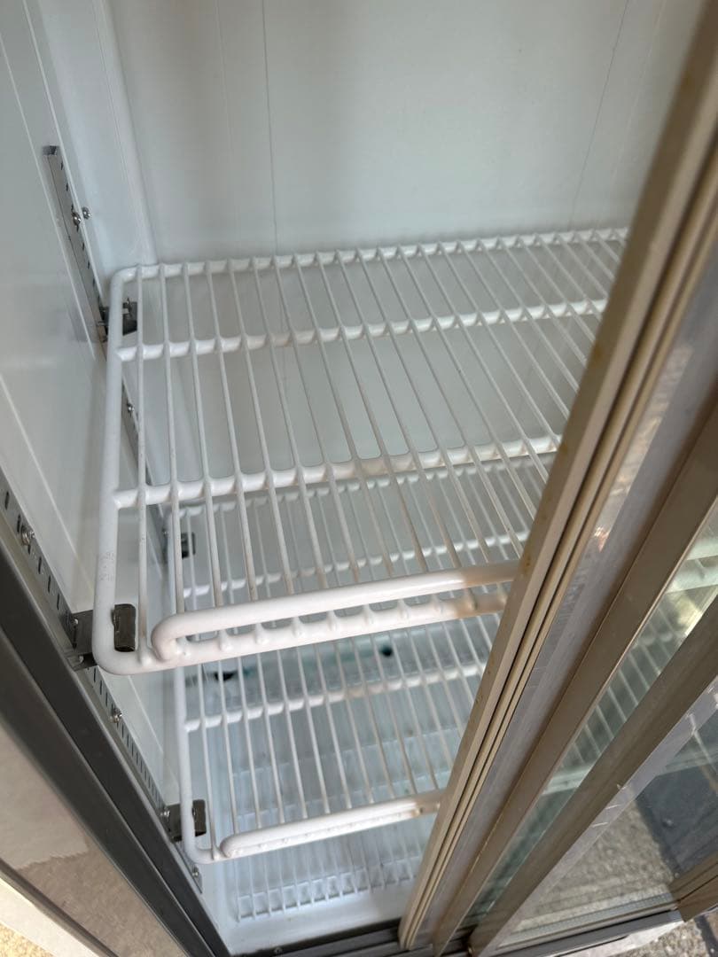 ガラス扉冷蔵庫 ホワイト 3段