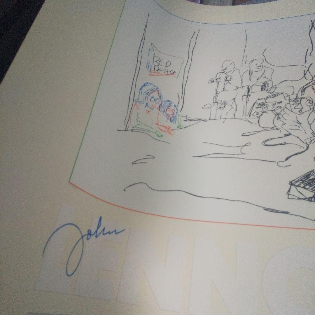 ジョンレノン リトグラフポスター ビートルズ