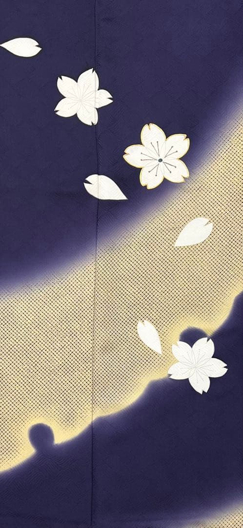 振り袖　フルセット　別誂長襦袢　結婚式　金彩加工　刺繍入り　桜　坂東八十助726