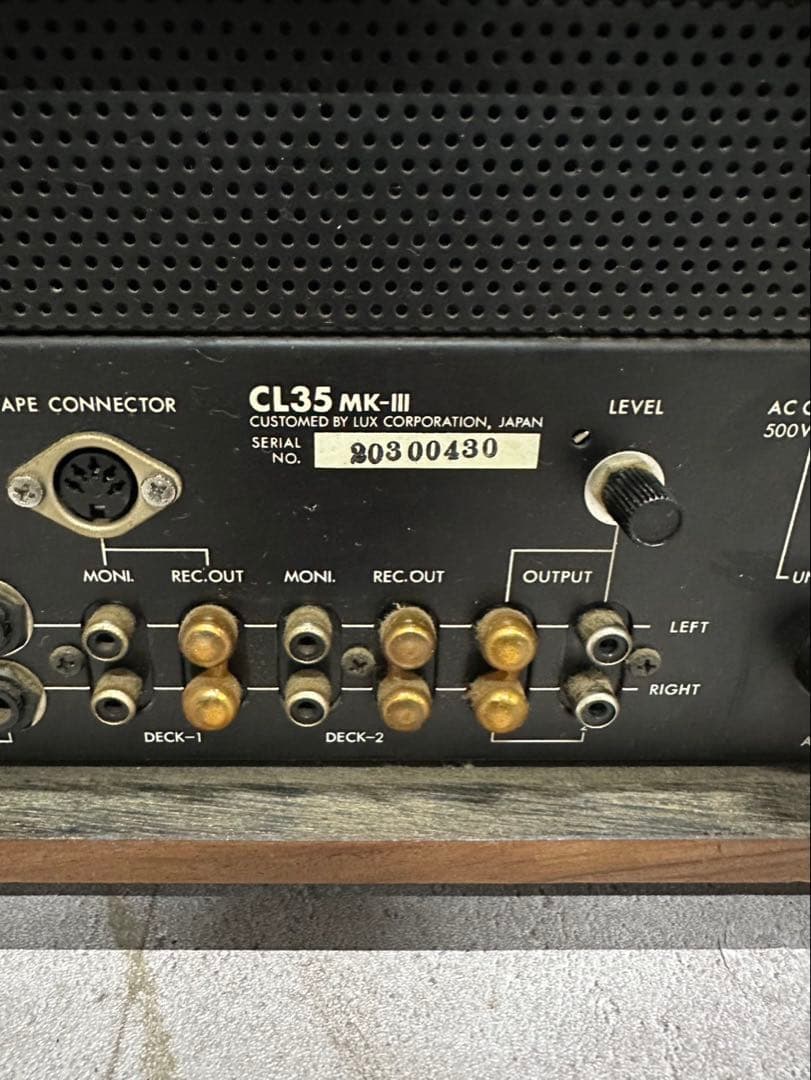 ハ*ツ様 LUXMAN CL35 MK-III 真空管 プリアンプ管球式コントロ