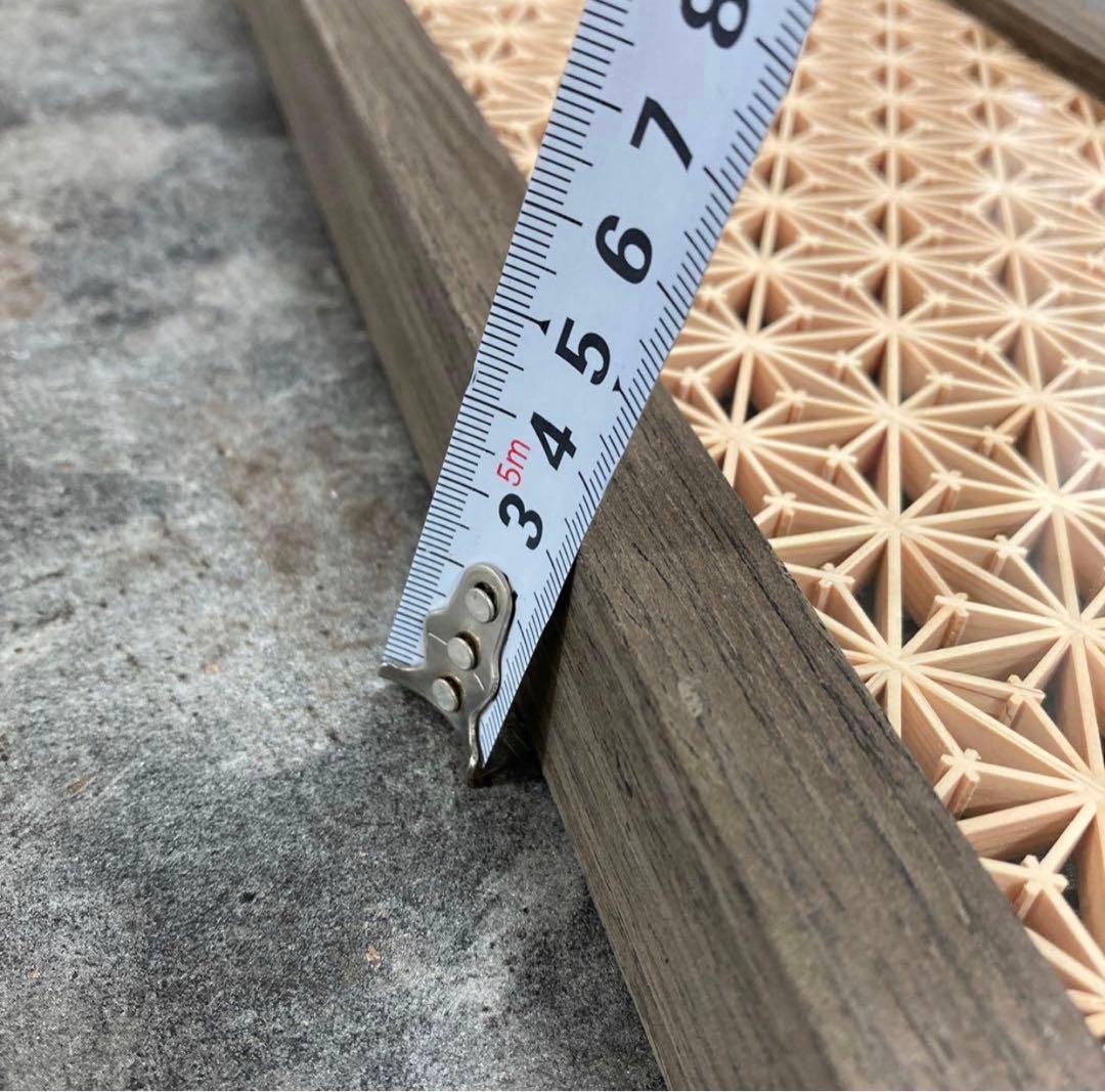 組子調 アートパネル 和風 木製 麻の葉