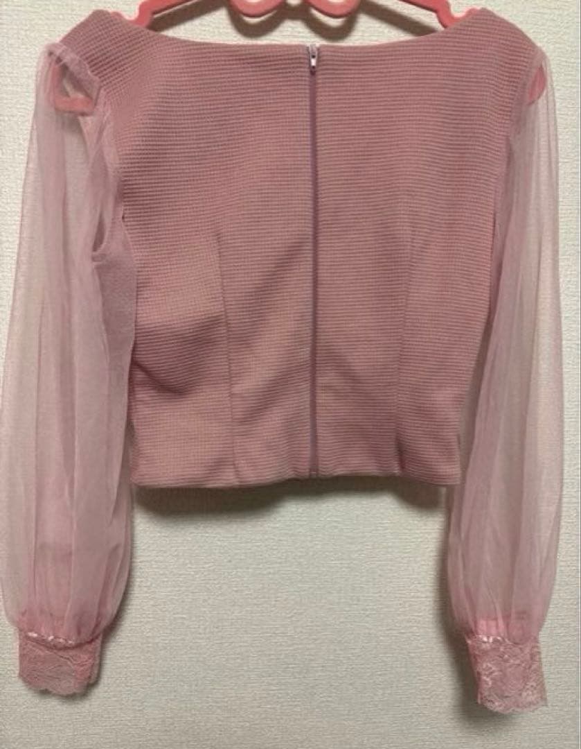 jewels/フロントジップセットアップ/キャバドレス/ピンクMサイズ