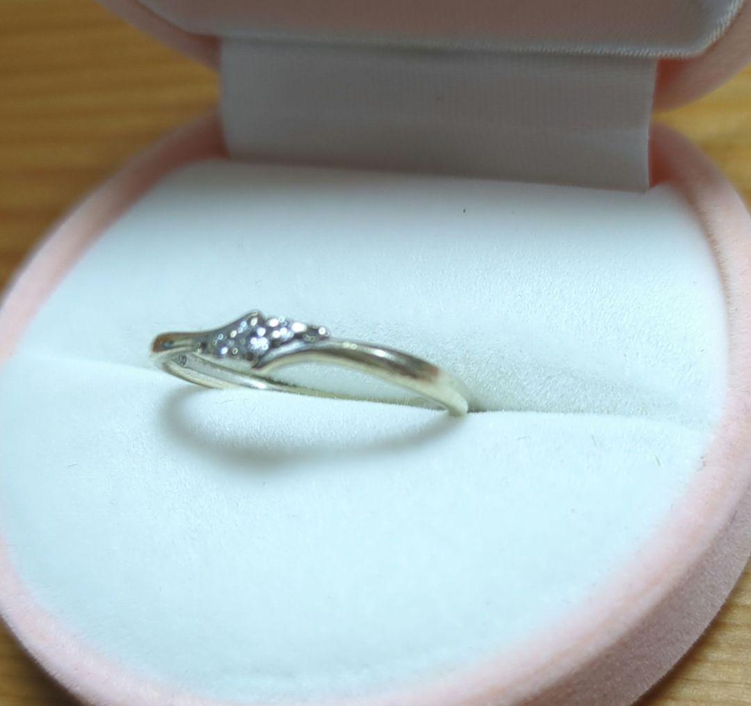 【値下げ】4℃　K10 リング　指輪 　ダイヤモンド　13号　　1.51ｇ