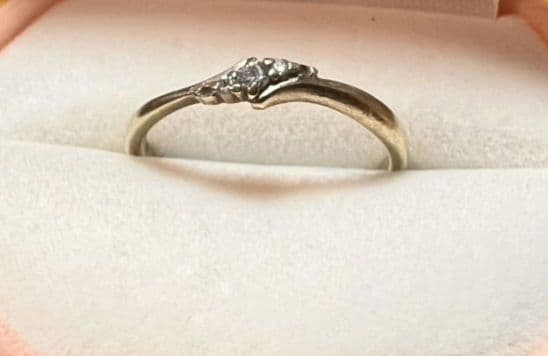 【値下げ】4℃　K10 リング　指輪 　ダイヤモンド　13号　　1.51ｇ