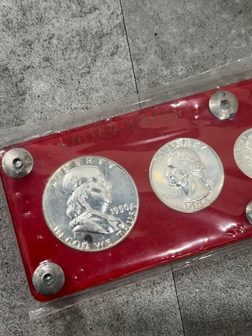 1956年 アメリカ合衆国 プルーフ硬貨5枚セット 銀貨