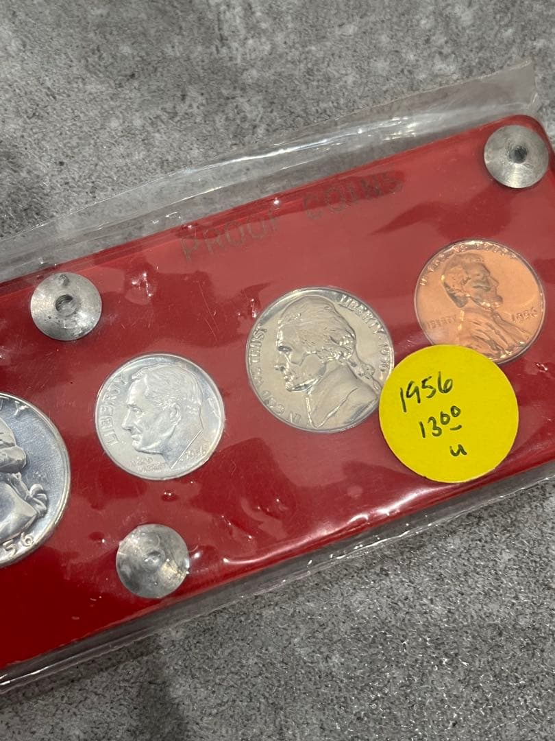 1956年 アメリカ合衆国 プルーフ硬貨5枚セット 銀貨