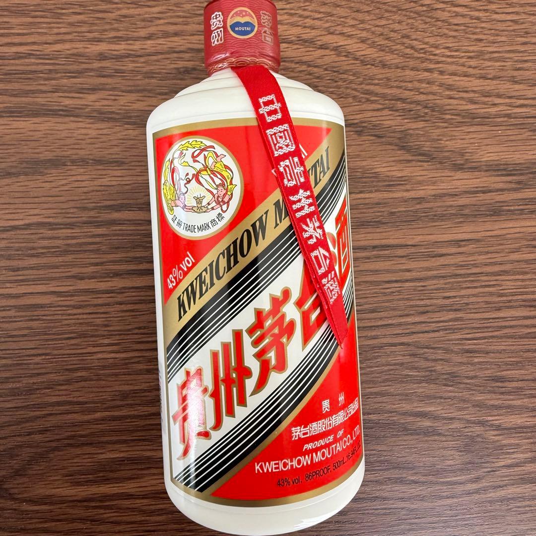 新品未使用　貴州茅台酒 マオタイ酒　天女ラベル500ml 付属グラス2個付き