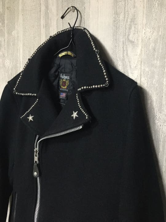 Schott ショット ワンスター スタッズ メルトン ライダース