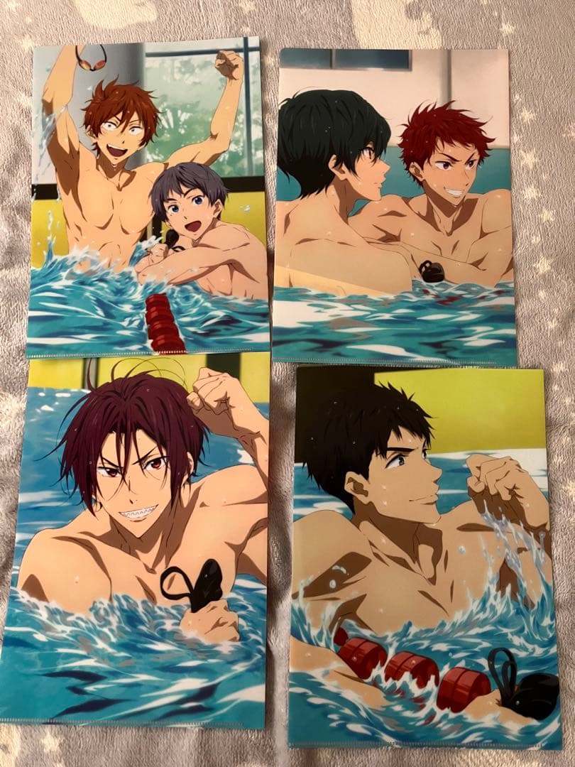 Free! クリアファイル　46枚　入場特典色紙14枚セット