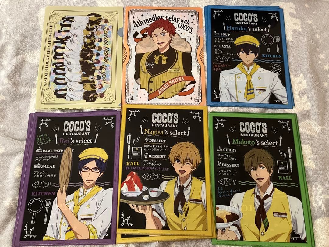 Free! クリアファイル　46枚　入場特典色紙14枚セット