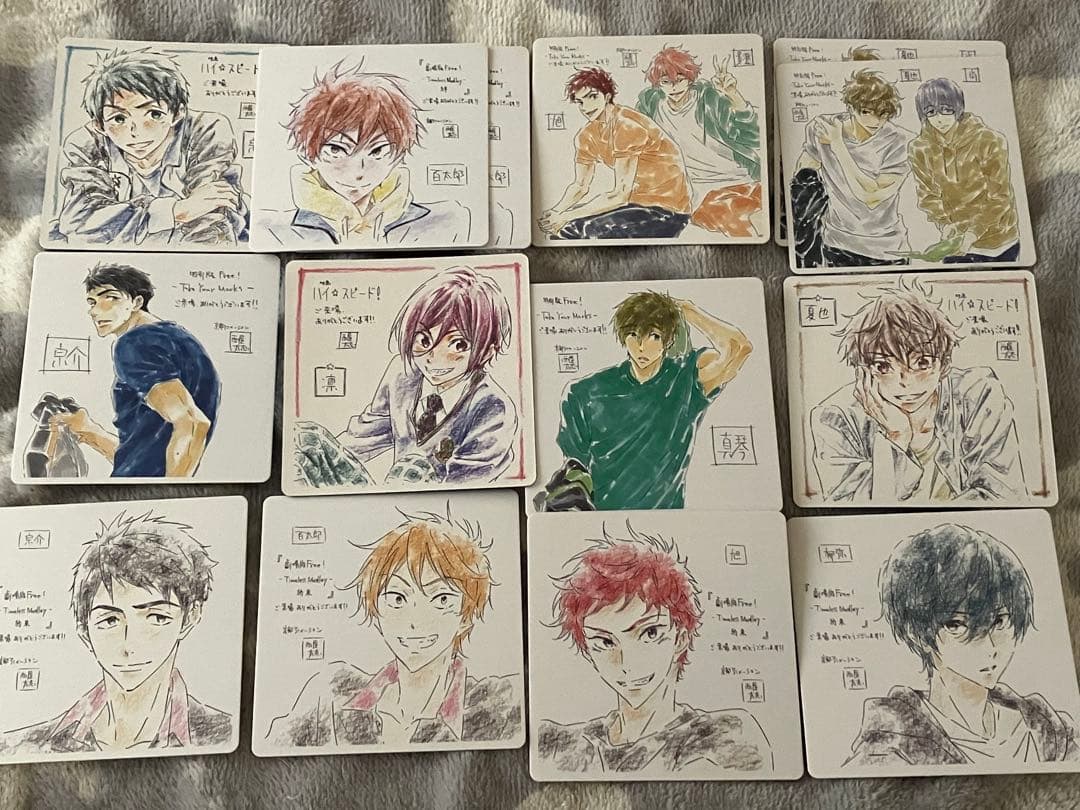 Free! クリアファイル　46枚　入場特典色紙14枚セット