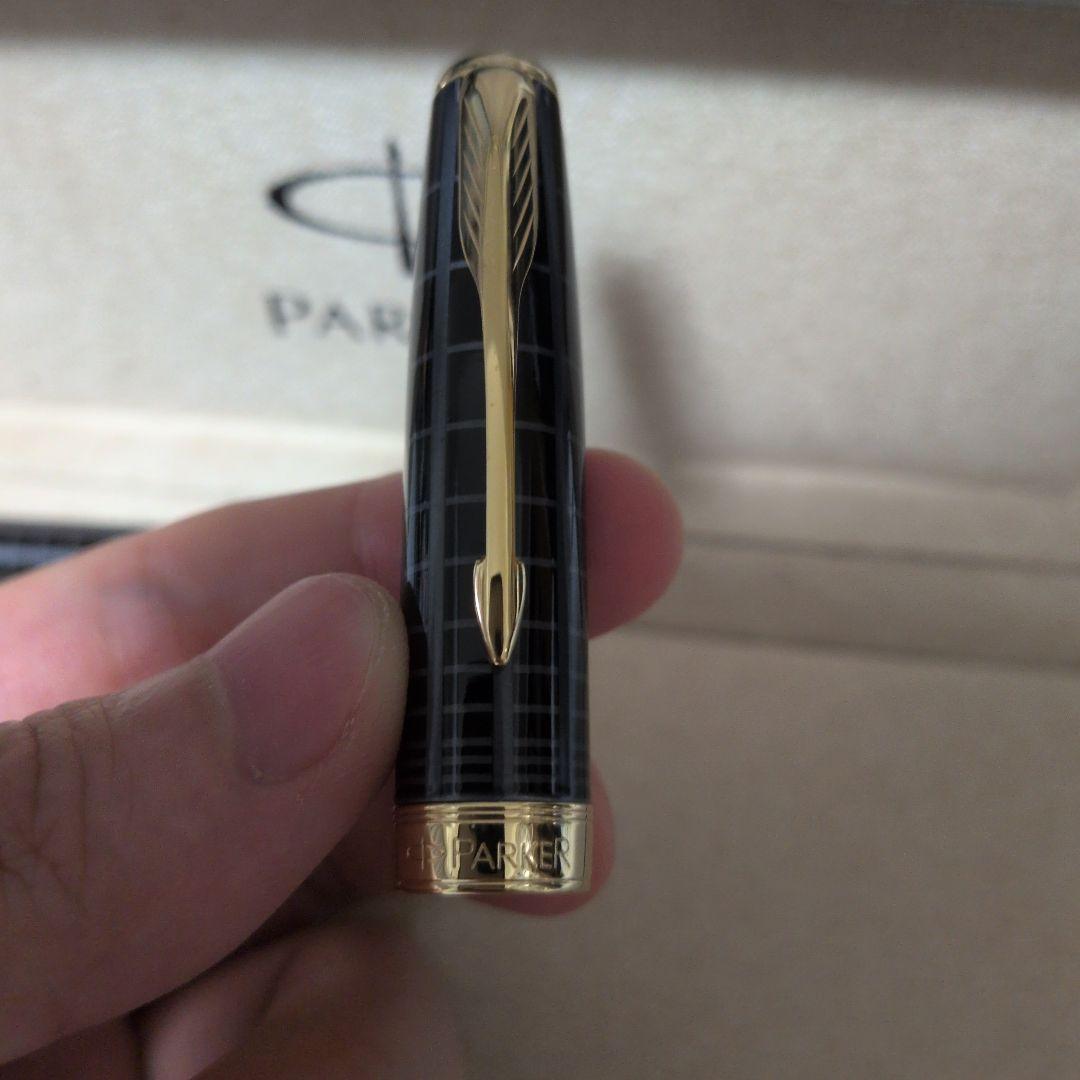 【未使用】Parker 万年筆 ソネット ダークグレー GT 18k