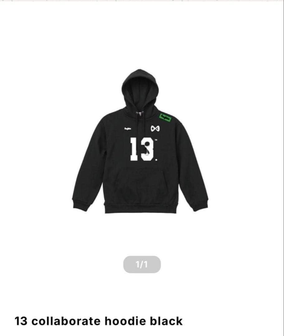 トップス 13 Collaborate Hoodie Black