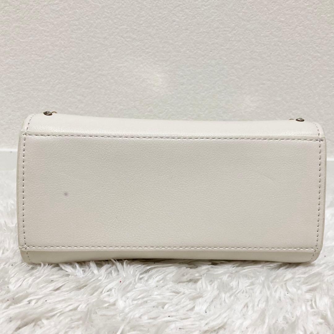美品♡ セルフォード リュタン ビジュースタッズポシェット 白 アイボリー