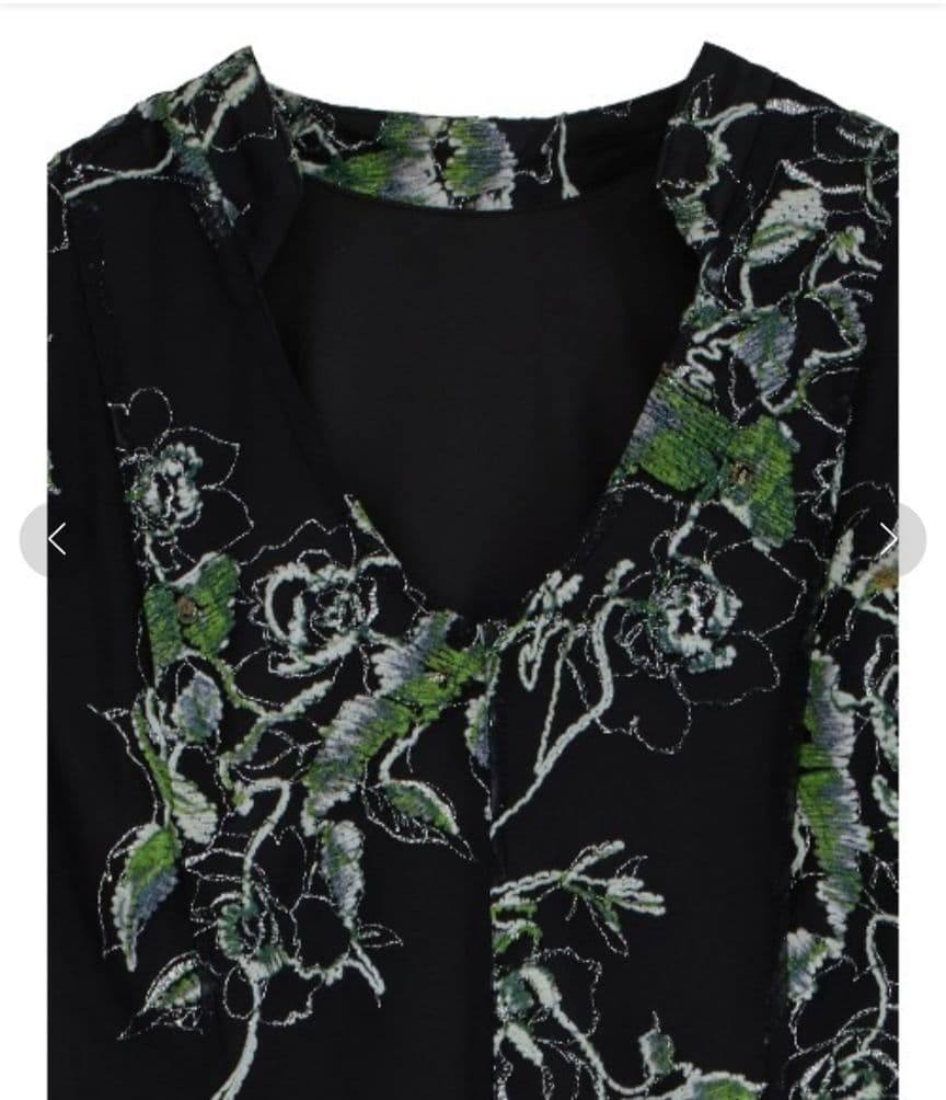 【美品】2WAY WILD ROSE CANVAS ART DRESS　Sサイズ