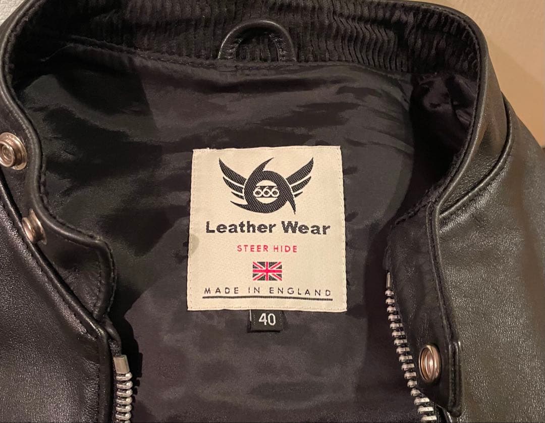 666 Leather Wear レザーシングルライダースジャケット40