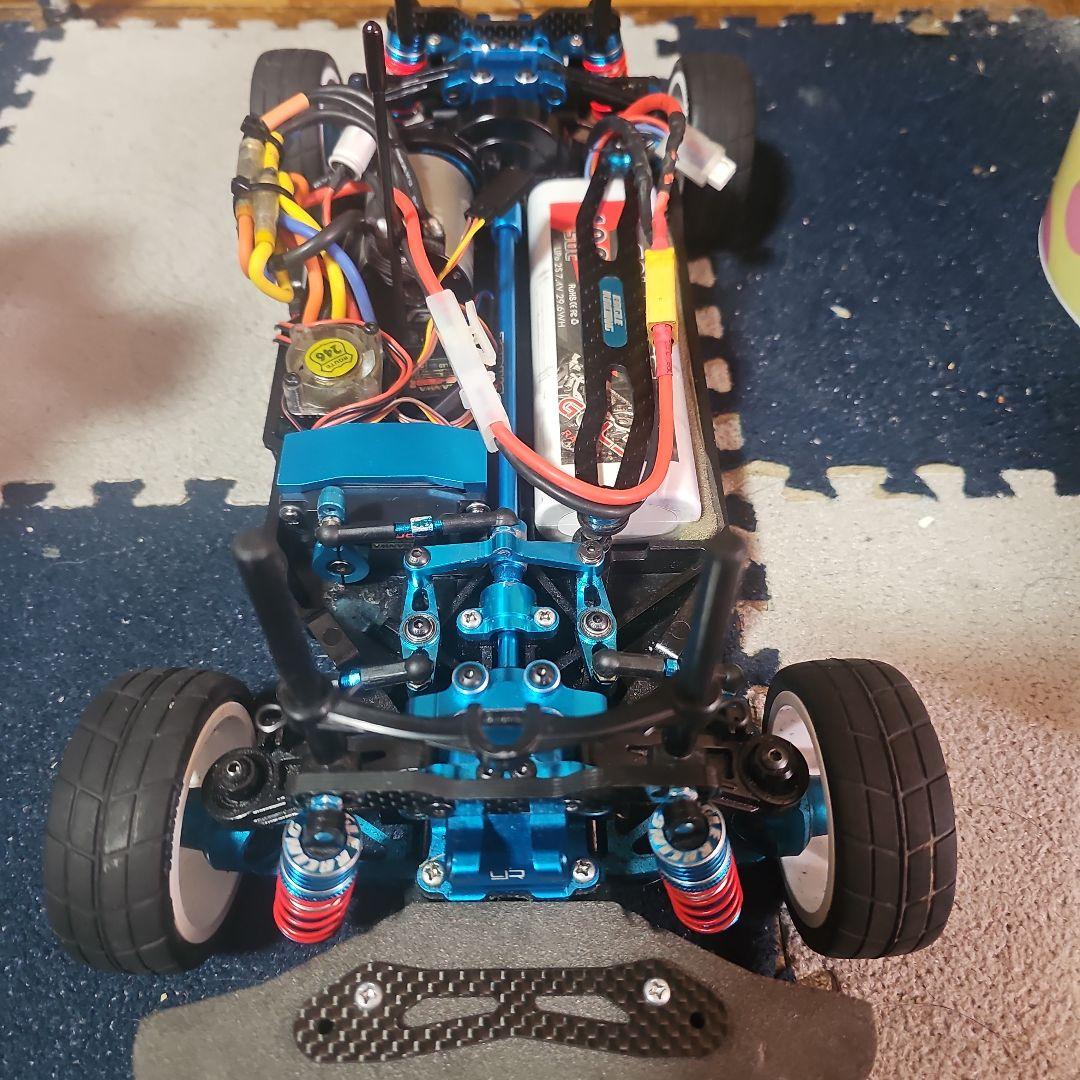 タミヤTT02フルカスタムメカ付き。送信機受信機レス