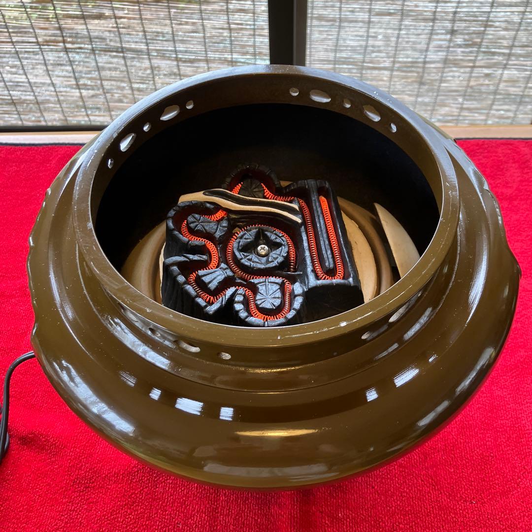 【美品】茶釜　風炉型電熱器　野々田商店　茶道具 お点前道具