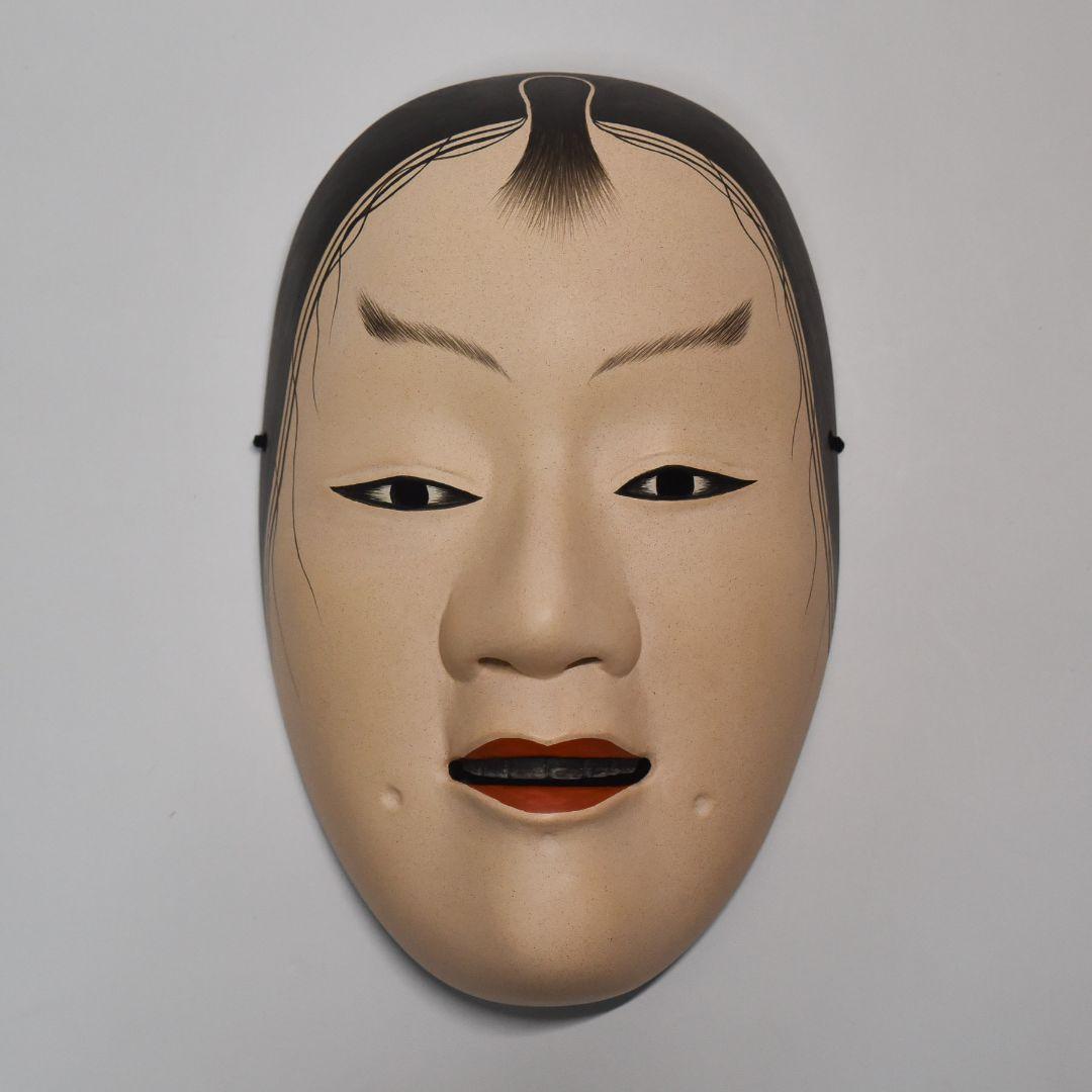 能面 小喝食 能面袋付き 美品(J8)