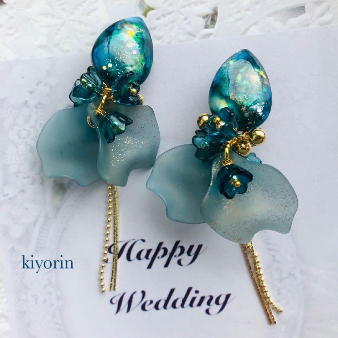 1510 ダークフェアリー　2way ハンドメイド　イヤリング