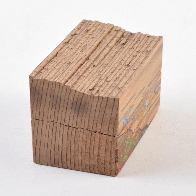 茶道具　神代杉　沢蟹図　香合　V　8995