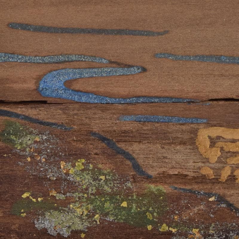 茶道具　神代杉　沢蟹図　香合　V　8995