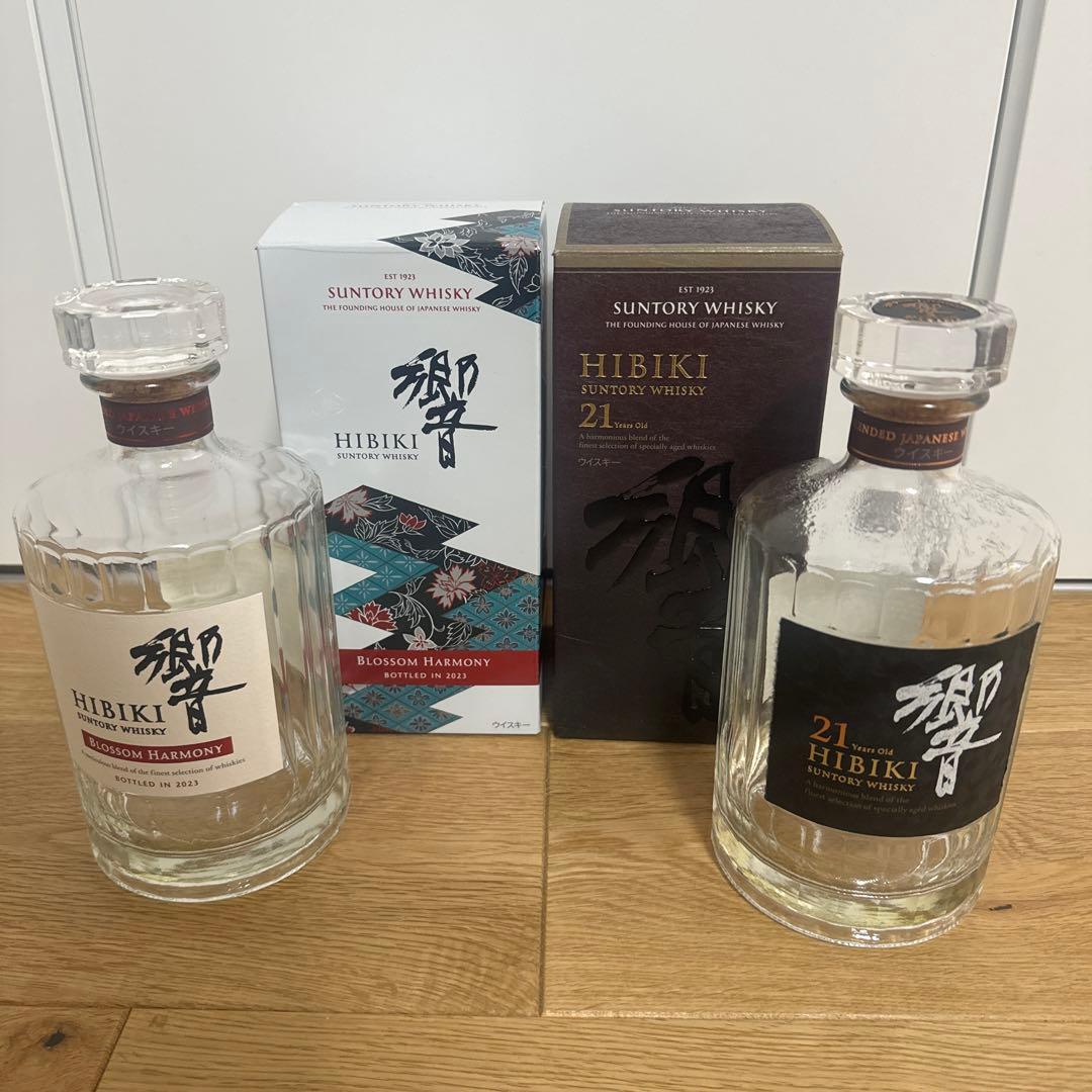Hibiki 21年＋blossom harmony2023空瓶と箱