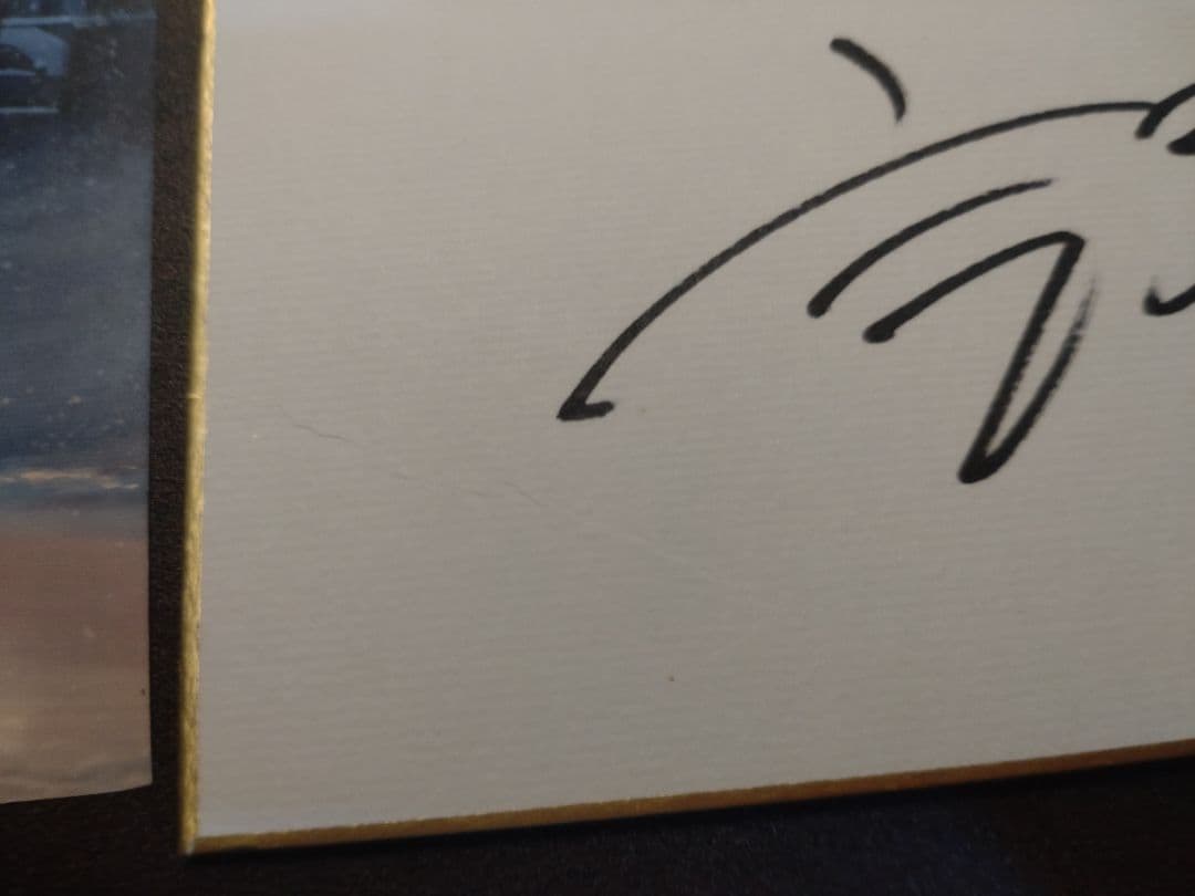 新海誠監督直筆サイン入り色紙 秒速5センチメートル　チラシ2枚付き